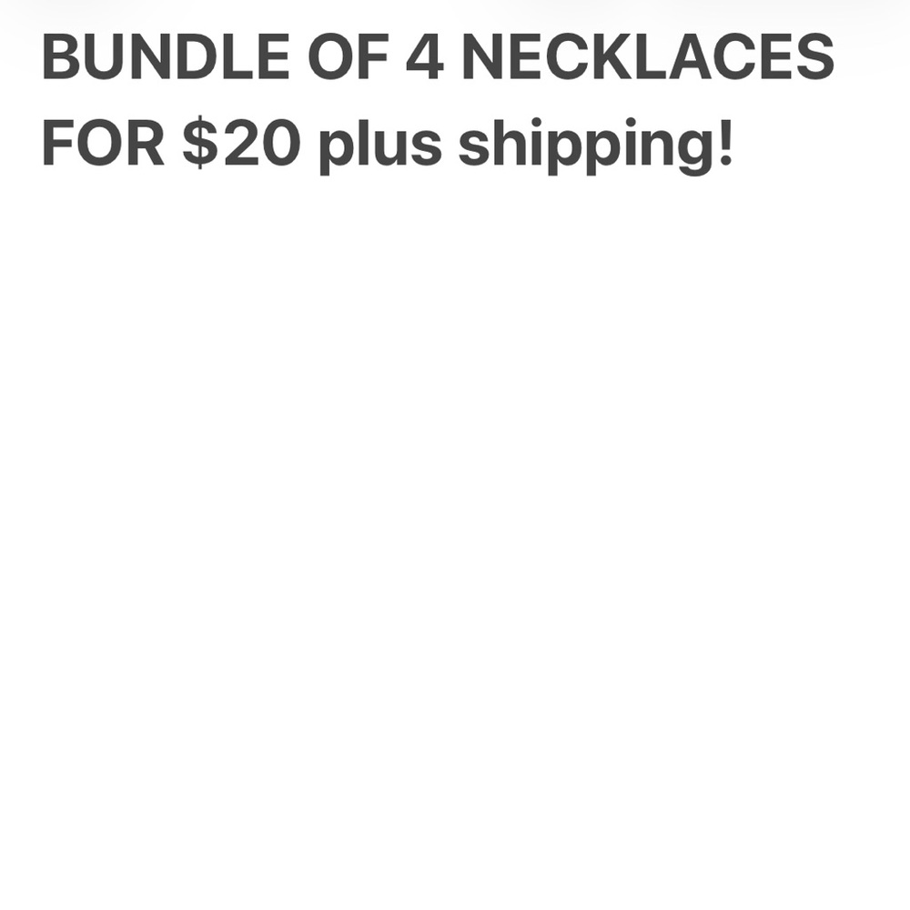Bundle of 4 Necklaces
